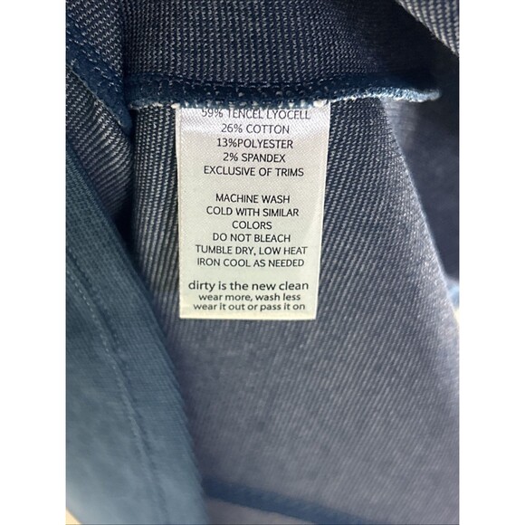 NWT Toad & Co Eco Tomboy Dress Small Inky Teal Cap Sleeve Pockets - Picture 11 of 12